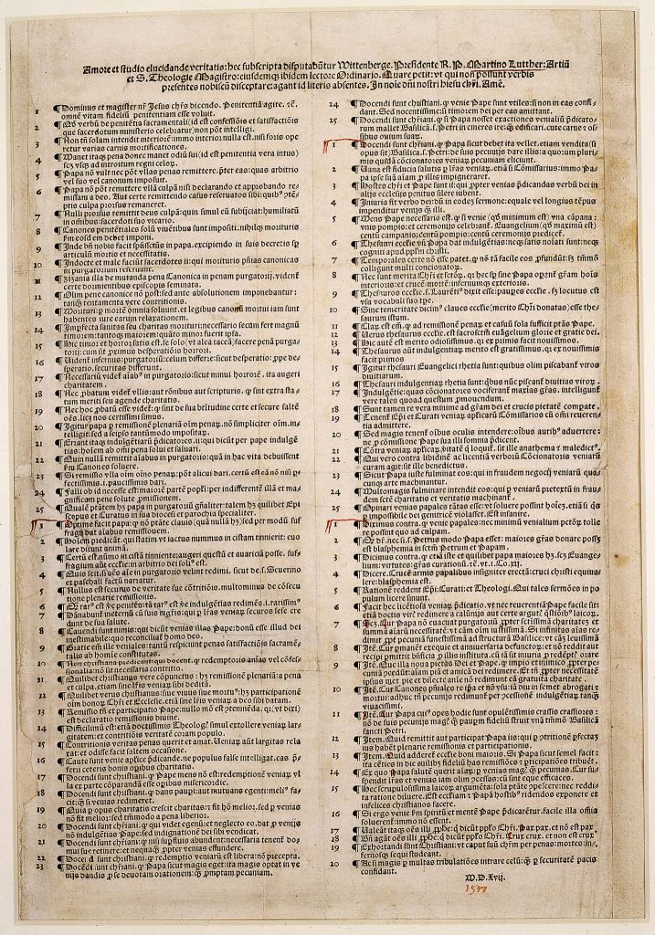 Luther's 95 Theses